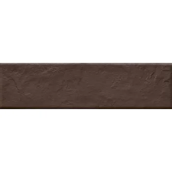 Obklad Sundown marrone mat struktura elewacja - obkladačka lícovka 6,6x24,5 hnědá mat 168156