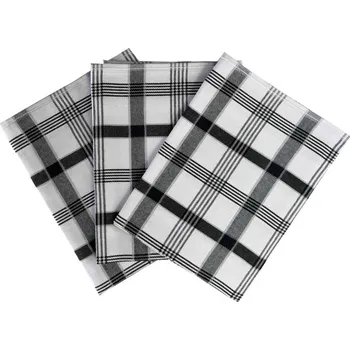 Utěrka SVITAP sleep well Utěrka Extra savá 50x70 cm Káro černé 3 ks