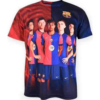 Cyklistické oblečení FC BARCELONA Dres fanoušků Barçy Legends - Future Champions MODRÁ|VÍCEBAREVNÁ