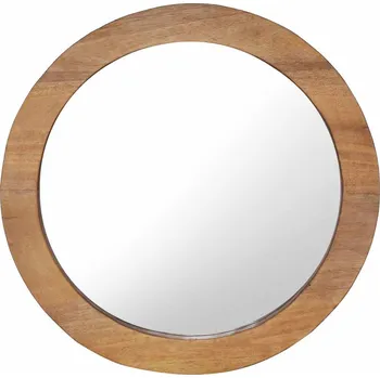 Zrcadlo Nástěnné zrcadlo 60 cm teak kulaté IM_288806