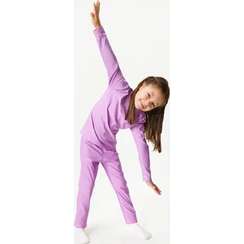 Dívčí oblečení unuo Dětské termo legíny, Lila Velikost: 110/116