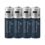 MediaRange nabíjecí USB-C Li-Ion baterie Micro AAA, 1,5V, 500 mAh, 4ks