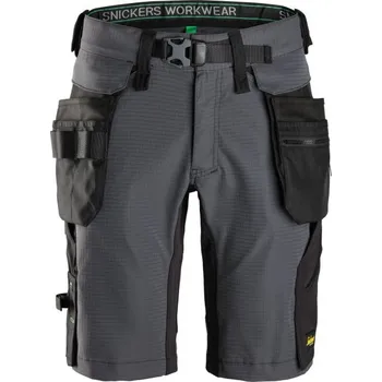 pracovní kraťasy Snickers Workwear | Kraťasy FlexiWork s odnímatelnými kapsami šedé - Šedá / 58 / XL / šedá