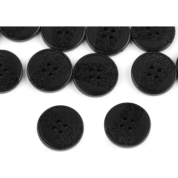 Knoflík Knoflík laser velikost 24", 28", 32", 36", střední, 16 (36") černá