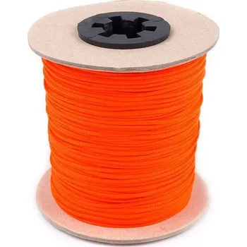 Oděvní šňůra PES Ø1,5 mm, střední, 2127 oranžová mrkvová neon