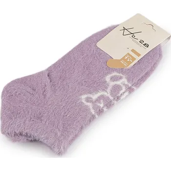 Dámské ponožky Dámské / dívčí ponožky teplé kotníkové, střední, 2 fialová lila