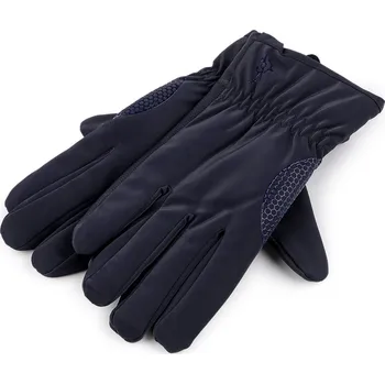 Rukavice Pánské rukavice kombinace šusťák, zateplené, velké, 2 modrá tmavá