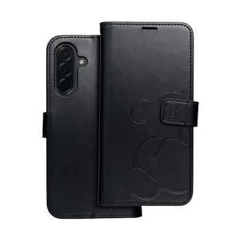 Pouzdro na mobilní telefon Pouzdro MEZZO Book pro SAMSUNG A36 5G teddy bear černé - OEM + zdarma možnost vyzkoušet a vrátit zboží do 30 dní