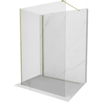 Mexen Kioto sprchová stěna Walk-in 135 x 110 cm, transparentní, zlatá - 800-135-212-50-00-110 Sprchové stěny