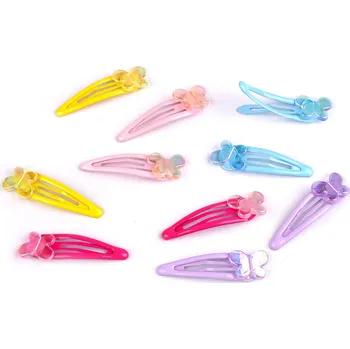 Náramek Sponka do vlasů pukačka motýl s AB efektem, střední, mix