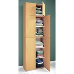 Vcm Šatní skříň Lona XXL s otočnými dveřmi s přídavným zařízením, buk