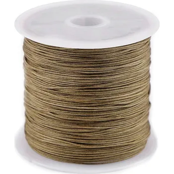 Šňůrka PES Ø0,5 mm, velké, 32 béžová tm.