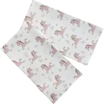 PREM INTERNATIONAL Látková plena 70x70 cm Růžový jednorožec (balení 5 ks)