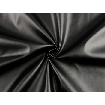 Koženka elastická s filcovým zpevněním, střední, 5 (265 g/m²) černá