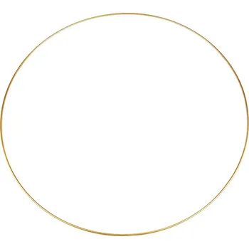 Lapač snů Kovový kruh Ø60 cm lakovaný, střední, 3 zlatá