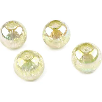 Korálek Plastové korálky s AB efektem Ø20 mm, střední, 4 (T25) žlutá světlá