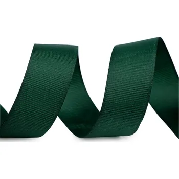 Stuha Rypsová stuha ve vánočních barvách šíře 25 mm, střední, 3 zelená tmavá