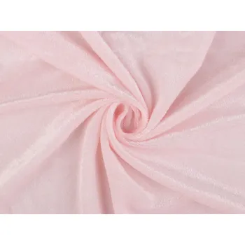 Elastický samet Panné pololesklý, střední, 2 růžová nejsv.