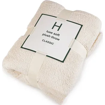 deka Deka buklé 150x200 cm, střední, 1 béžovobílá