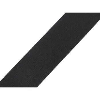 Textilní guma Pruženka měkká tkaná šíře 30 mm, střední, 7001 černá