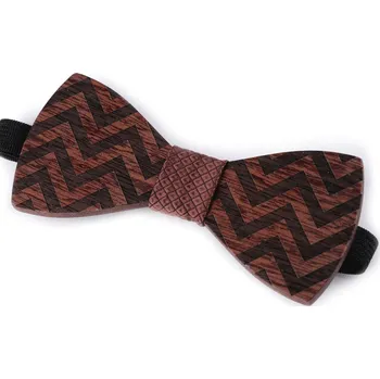 Dřevěný motýlek, střední, 17 hnědá hnědá