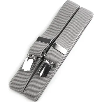 Kšandy Šle šíře 2,5 cm délka 125 cm, velké, 18 šedá holubí