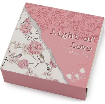 Lepicí páska Washi ozdobná lepicí páska vintage sada, střední, 1 mix růže