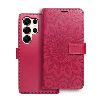 Pouzdro na mobilní telefon Pouzdro MEZZO Book pro SAMSUNG S25 Ultra mandala magenta - OEM + zdarma možnost vyzkoušet a vrátit zboží do 30 dní