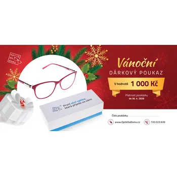 Pouzdro na brýle ostatní Vánoční dárkový poukaz 1000
