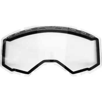 Příslušenství k helmě na motorku plexi dvojité FOCUS, FLY RACING (číré)