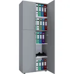 Vcm Kancelářská skříň Lona, šedá