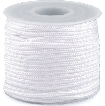 Příze Padáková / oděvní šňůra Ø2,5 mm, střední, 1 bílá