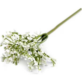 umělá květina Umělý nevěstin závoj, střední, bílá
