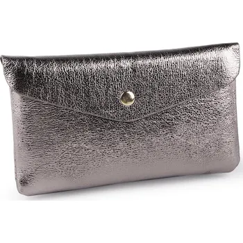 Peněženka Peněženka metalická 9x16 cm, střední, 3 stříbrná tmavá