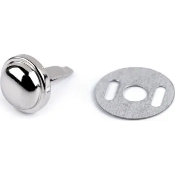 Dvounožkový hřeb / kovové nožičky na kabelky Ø12 mm, velké, 1 nikl