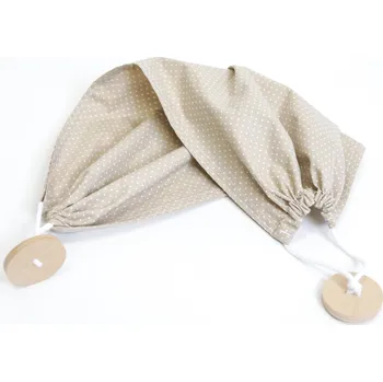 Eva Kiedroňová Závěs k hrazdičce - Hamaka - Béžový s bílými tečkami