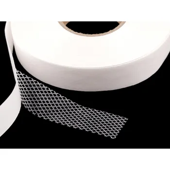 Fixační mřížka zažehlovací šíře 20 mm, střední, transparent