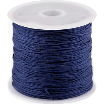 Šňůrka PES Ø0,5 mm, velké, 27 modrá tmavá
