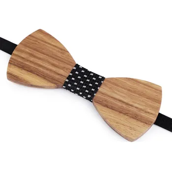 Dřevěný motýlek, velké, 10 hnědá přírodní černá