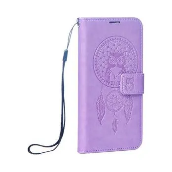 Pouzdro na mobilní telefon Pouzdro MEZZO Book pro IPHONE 16e (SE 4 2025) lapač snů fialové - OEM + zdarma možnost vyzkoušet a vrátit zboží do 30 dní