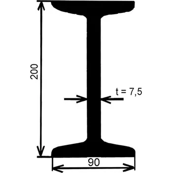Stavební profil Nosník I 200 – 12 m