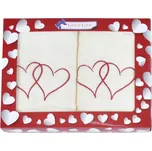 Praktik Dárková sada ručníků Srdce 50x100 cm - 2 ks