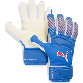 Brankářské rukavice PUMA Unisex fotbal brankářské rukavice 4mm latexová dlaň Ultra Pro PUMA 11 MODRÁ|ČERVENÁ