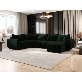 Sedací souprava Rozkládací sedačka do U LUKAVA - zelená