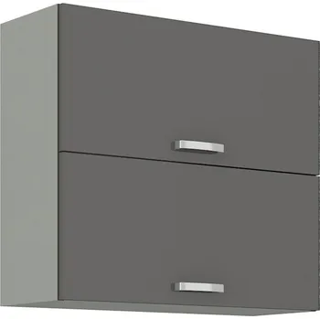 Kuchyňská linka Horní výklopná skříňka ULLERIKE - šířka 80 cm, šedá