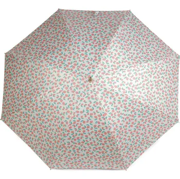 Deštník Dámský vystřelovací deštník, střední, 1 bílá růžová světlá