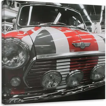 Obraz OBRAZ NA PLÁTNĚ Mini Cooper Auto Šedé