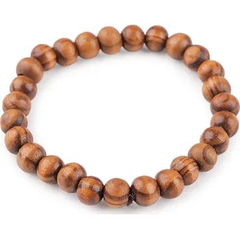 Náramek Náramek dřevěný unisex Balení: 1 ks, Varianta: 1 hnědá přírodní - 8596475697699