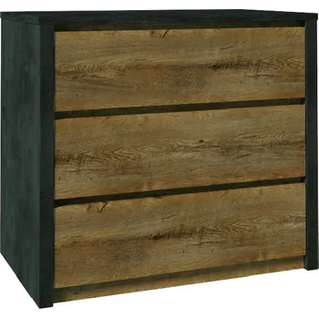 Komoda Komoda se šuplíky FEREIRA - dub lefkas / šedá