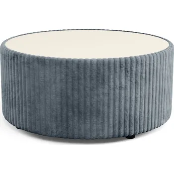 Konferenční stolek Čalouněný kulatý konferenční stolek WINDSOR 2 - tmavý popelavý